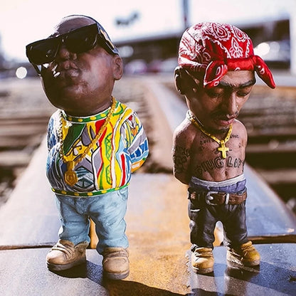 1 Pcs Hip Hop Legend Commemorative Resin Ornaments Home Decoration Memorial Statue Crafts Characters Sculptures and Figurines