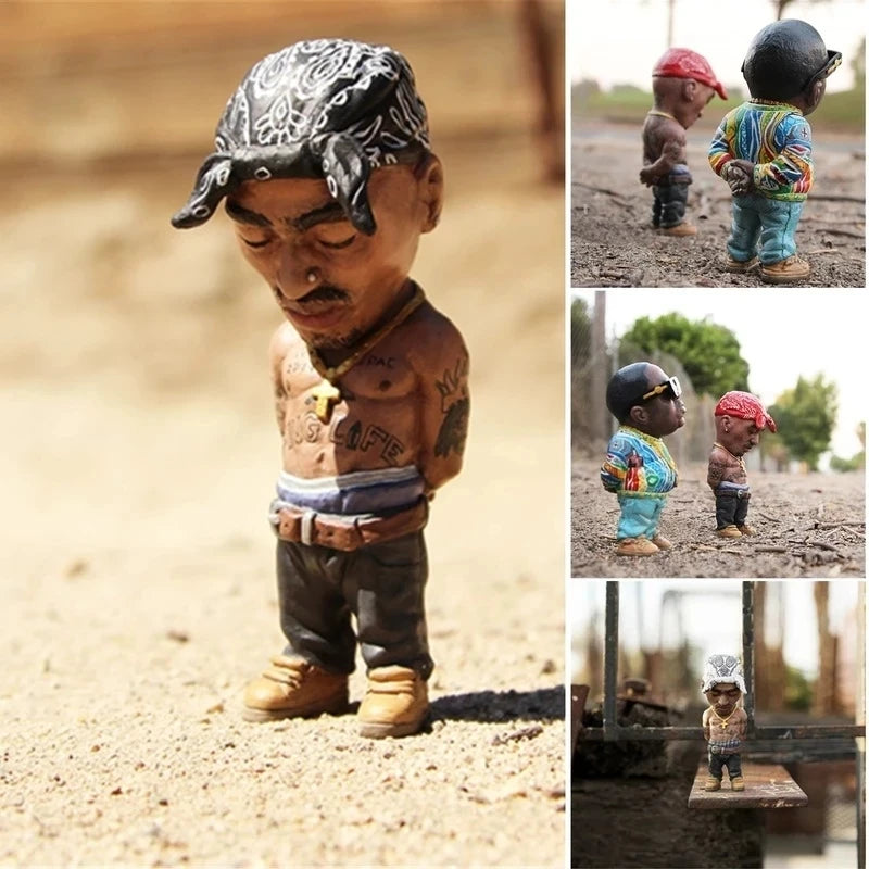 1 Pcs Hip Hop Legend Commemorative Resin Ornaments Home Decoration Memorial Statue Crafts Characters Sculptures and Figurines