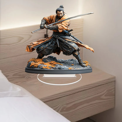 1pcs Samurai Desktop Decoration Statues - Traditional Martial Arts Warrior Decoration, Home Decoration, Office Desk Decoration