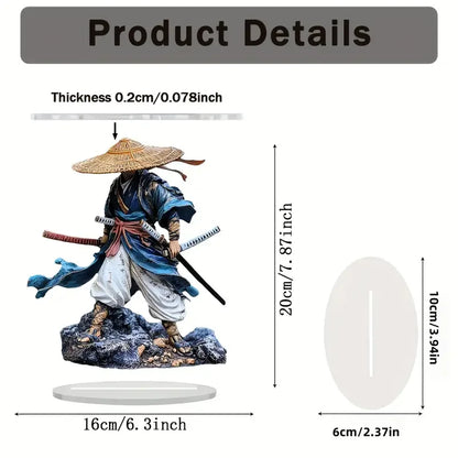 1pcs Samurai Desktop Decoration Statues - Traditional Martial Arts Warrior Decoration, Home Decoration, Office Desk Decoration