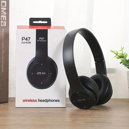 Multifunctional Portable Foldable Headmounted Wireless Bluetooth 5.0 Headset For Bluetooth connection TF Card Wired Connection