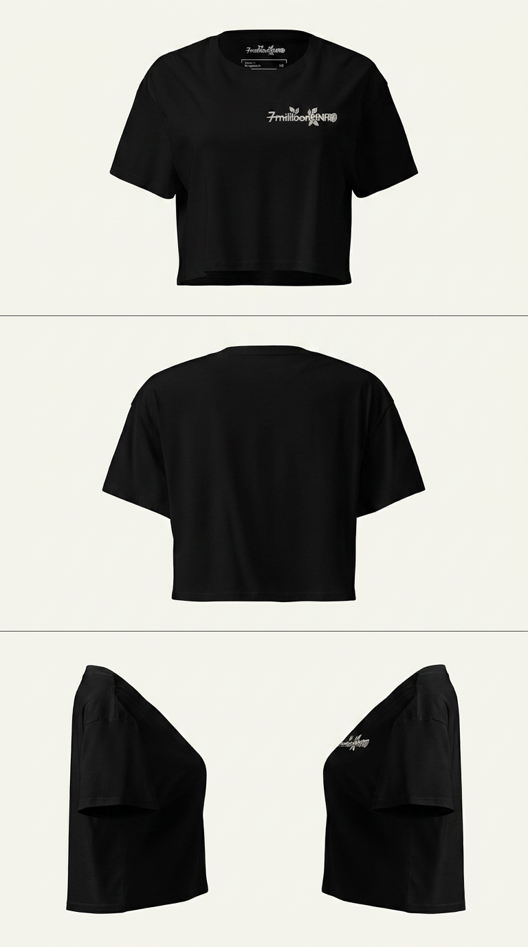 7millioonUNIT "In Your Hands" Crop Top